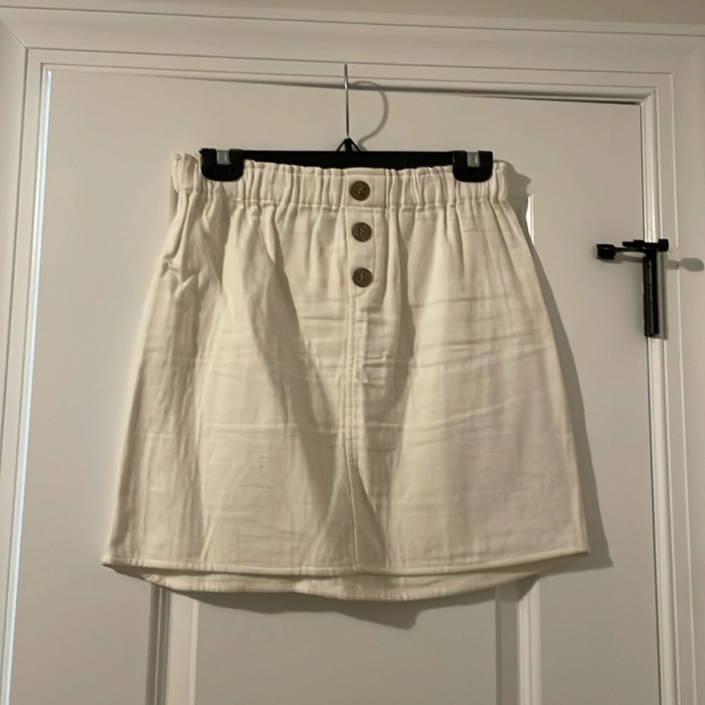 Cream skirt